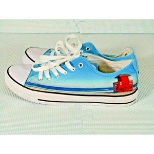 Landmarks RT7771U Unisex Blue Polyester Blend w/ Rubber Sole Flat Shoes Size 10